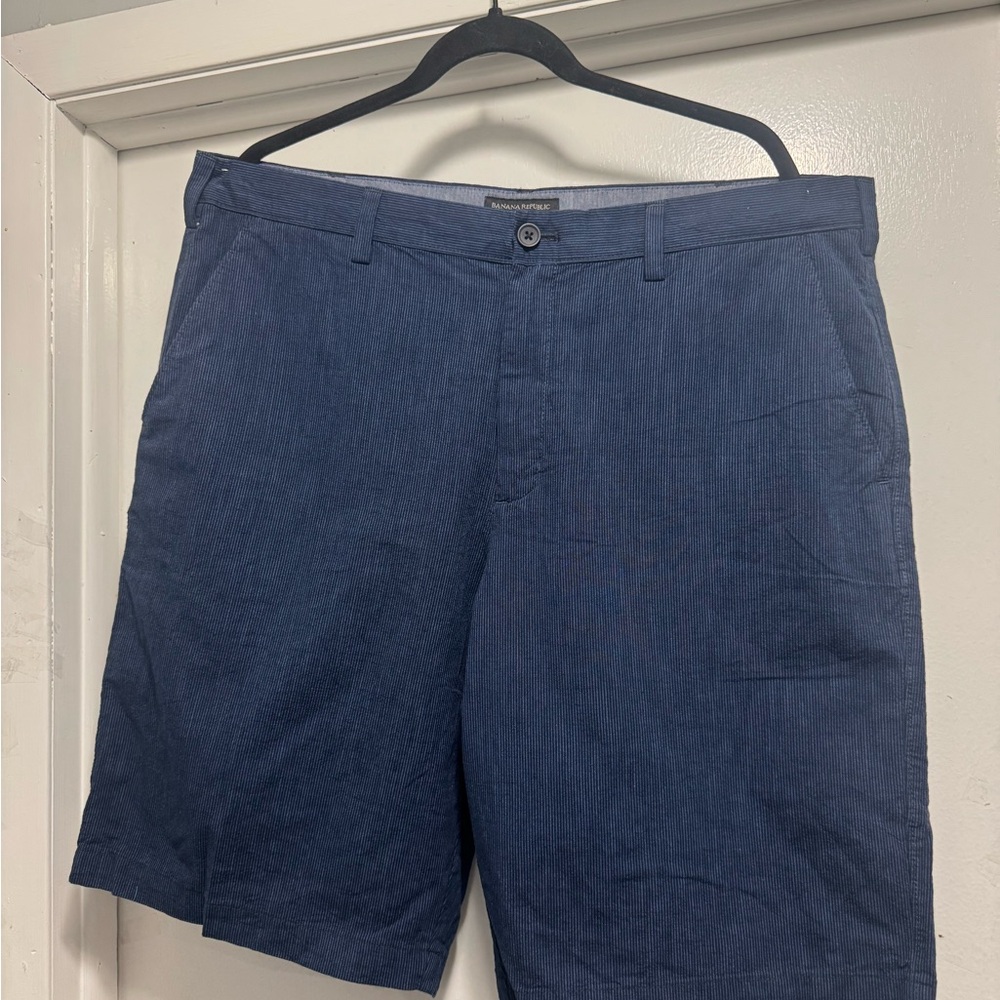 Banana Republic Navy Flat Front Shorts